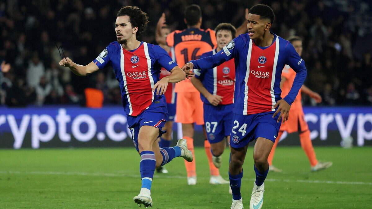Vitinha and Fabian Ruiz strike late as Paris St Germain sink Barcelona in six-goal thriller