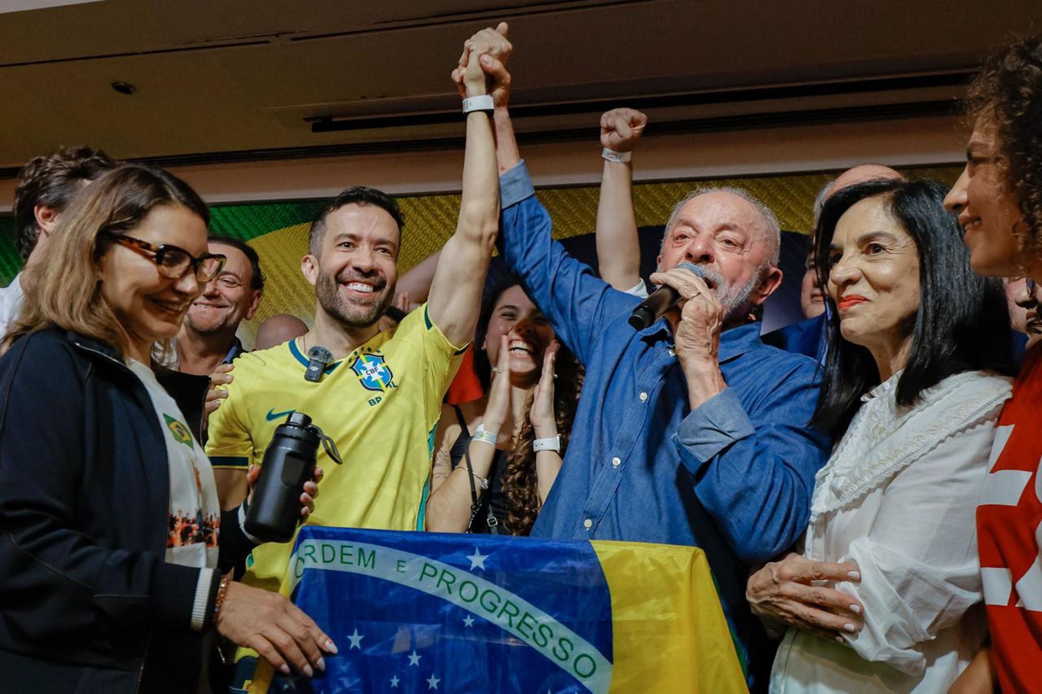 Political organizing and social media: who are the allies Lula mentioned in his victory speech, and what role do they play?