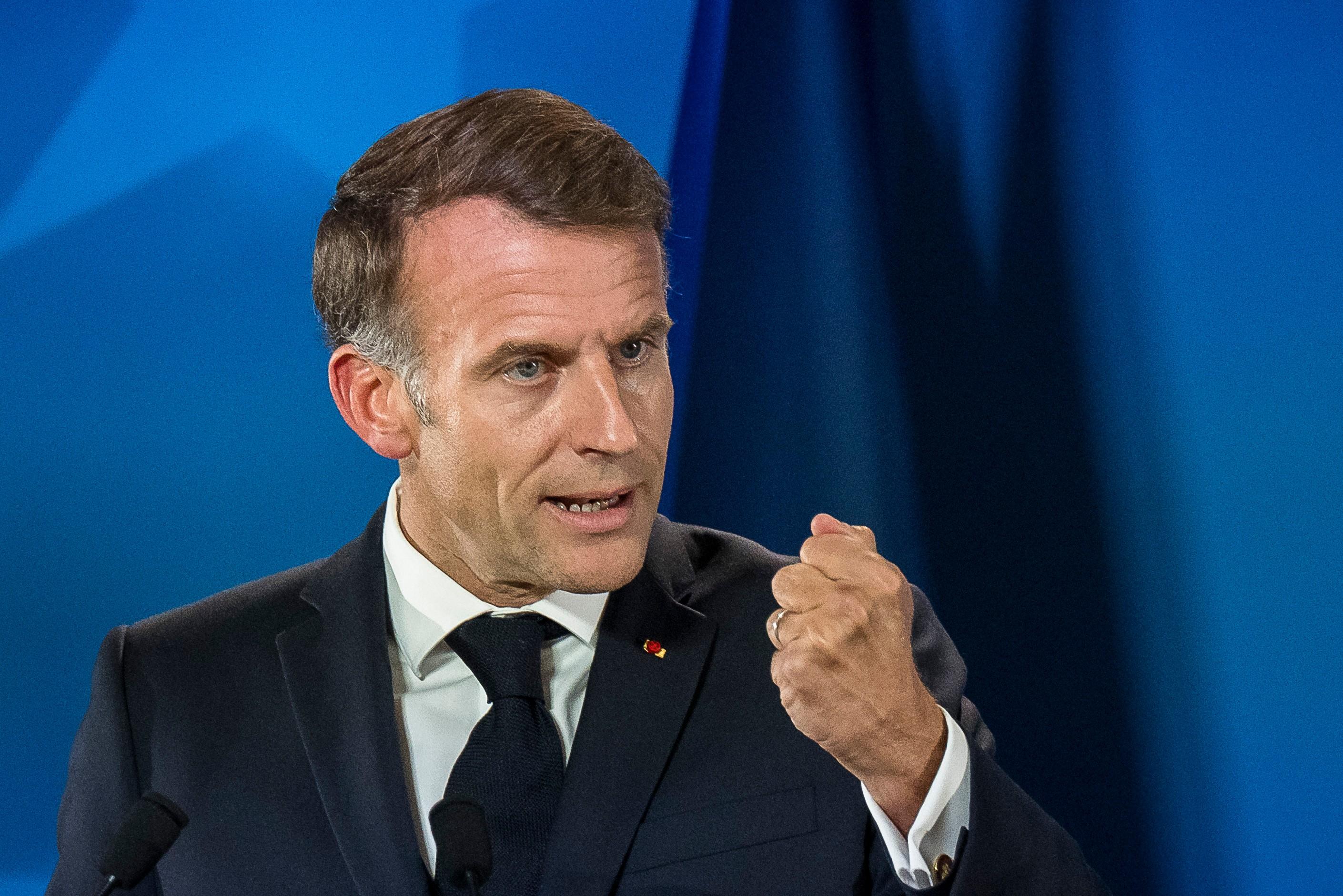 Macron calls Trump's and Netanyahu's statements about France's unrest 'stupid'