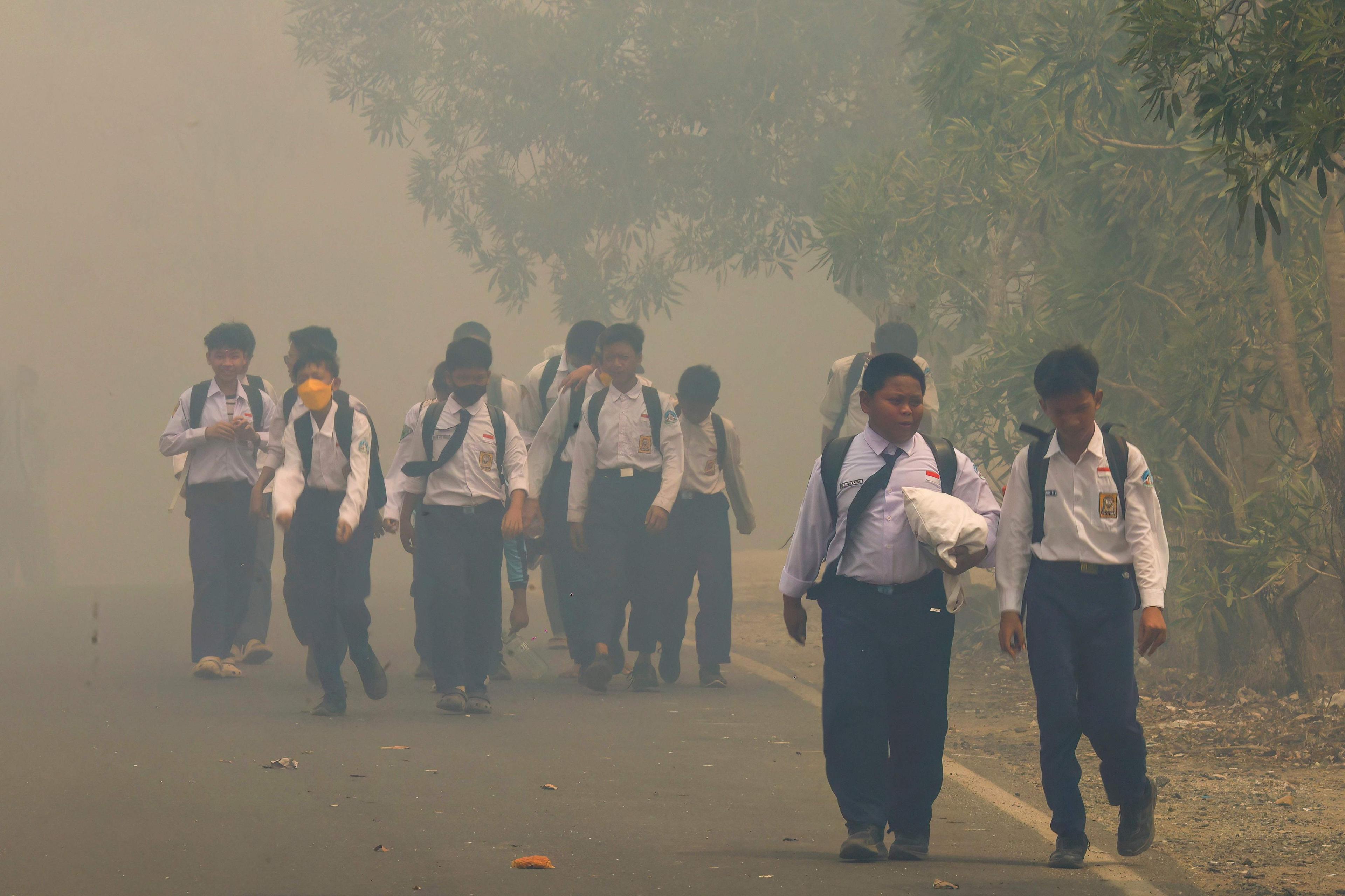 Pollution caused by fires killed 3,560 people in Indonesia in September, study says