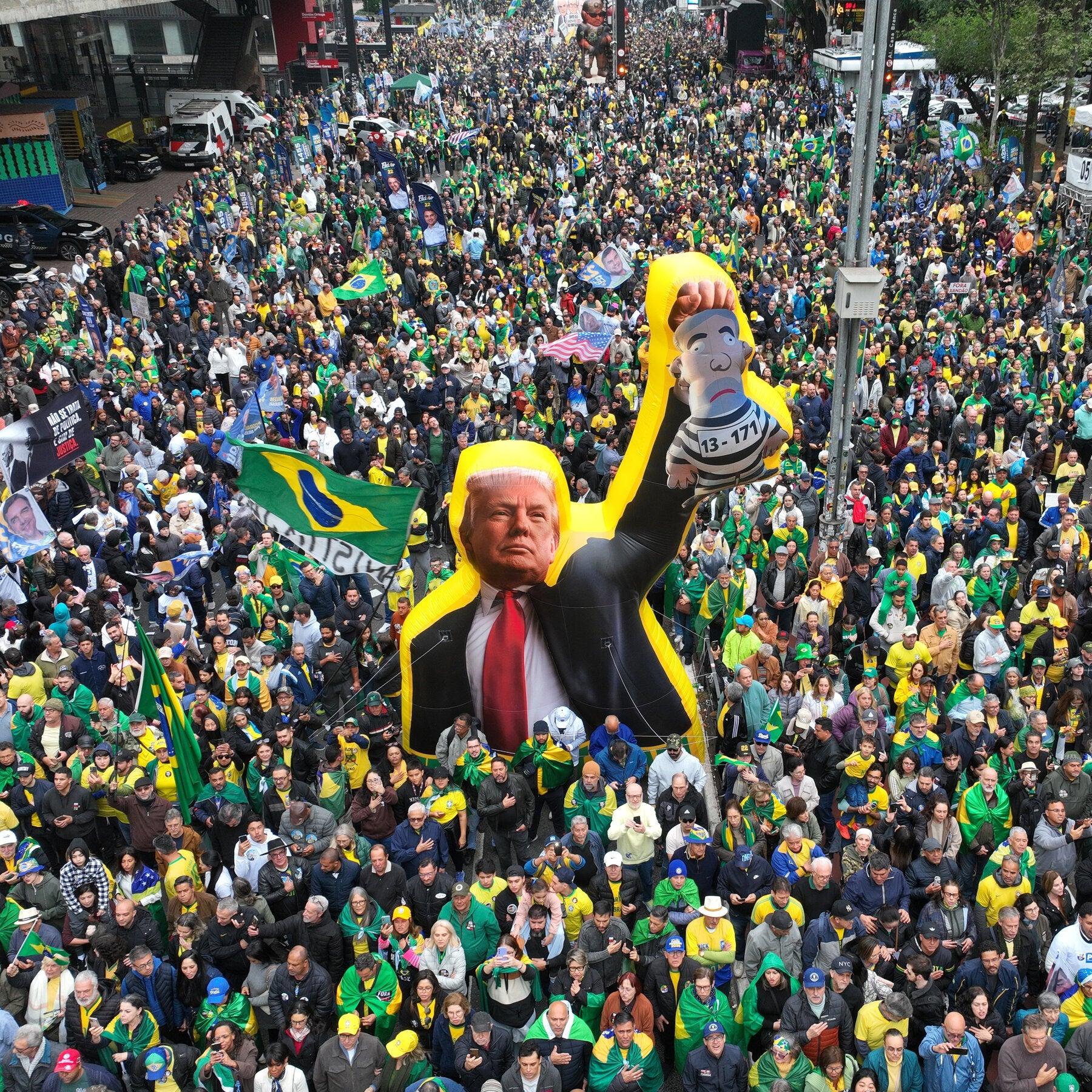 The presidential election in Brazil is a test of Trump’s power as a kingmaker.