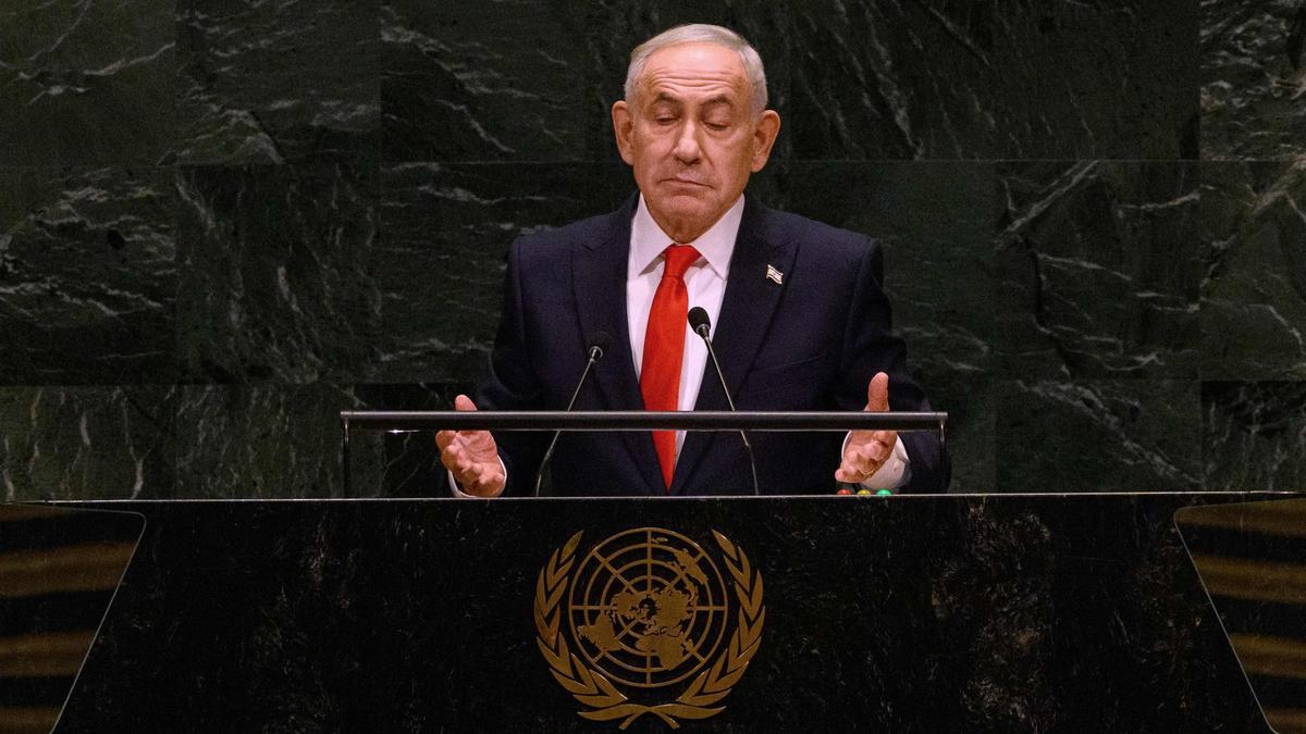 Netanyahu, at UN, calls accusations of genocide in Gaza ‘the biggest lie of the century’
